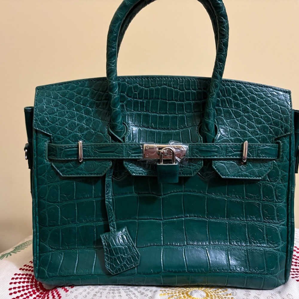 Crocodile skin bag
